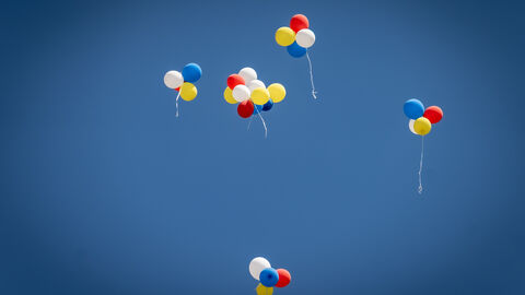 Die Stimmung ist leicht. 