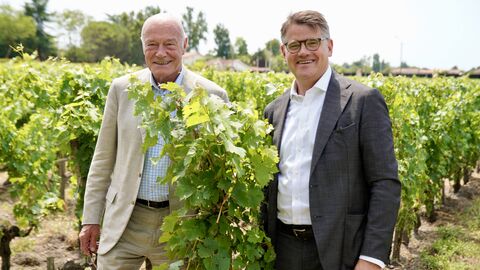 Regionalratspräsident Alain Rousset und Ministerpräsident Boris Rhein 